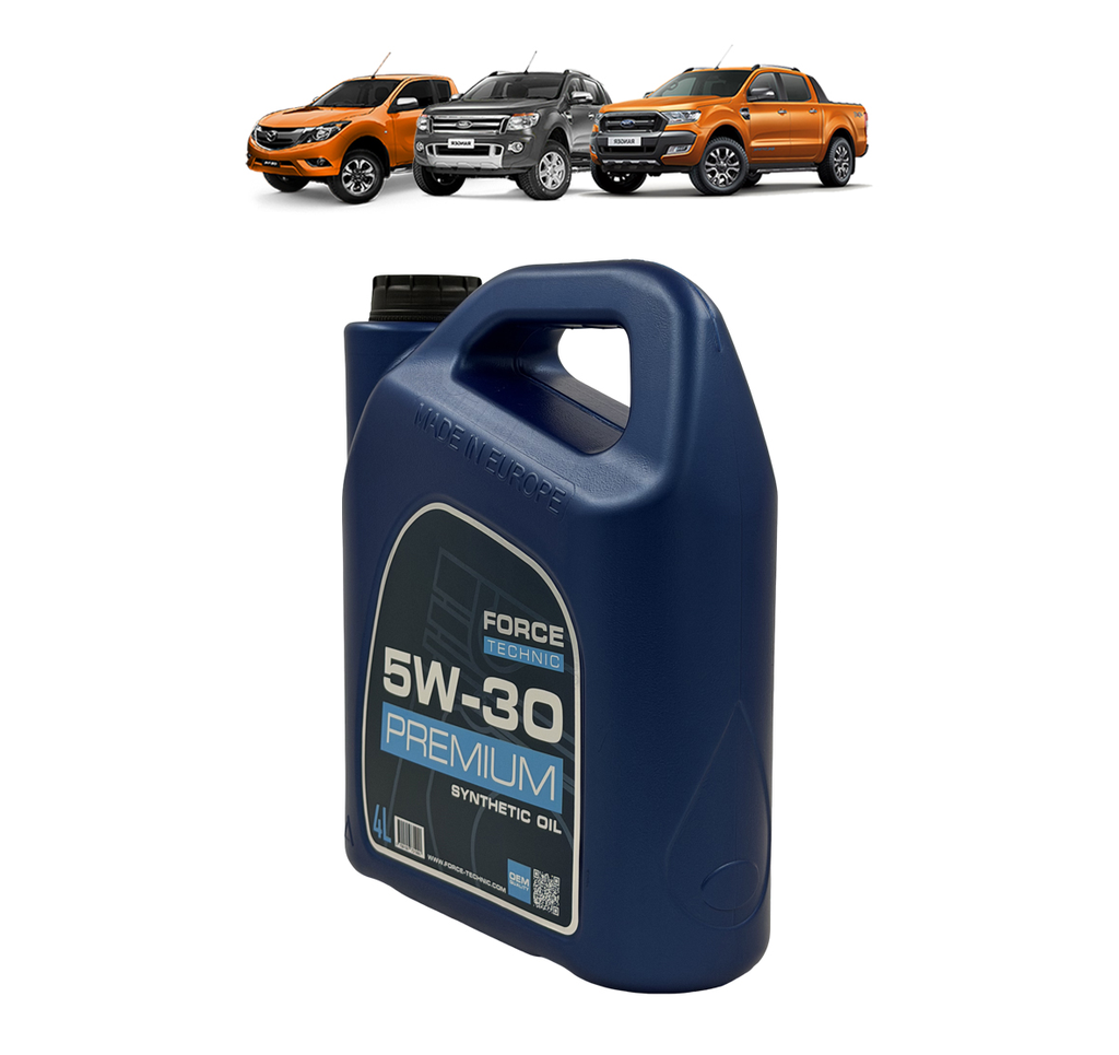0799192731990 ACEITE MOTOR 5W30 SINTETICO (4Lt) FORD, MAZDA RANGER : TRANSIT : BT50 13-23 2.2 : 3.2 FORCE TECHNIC 4.webp