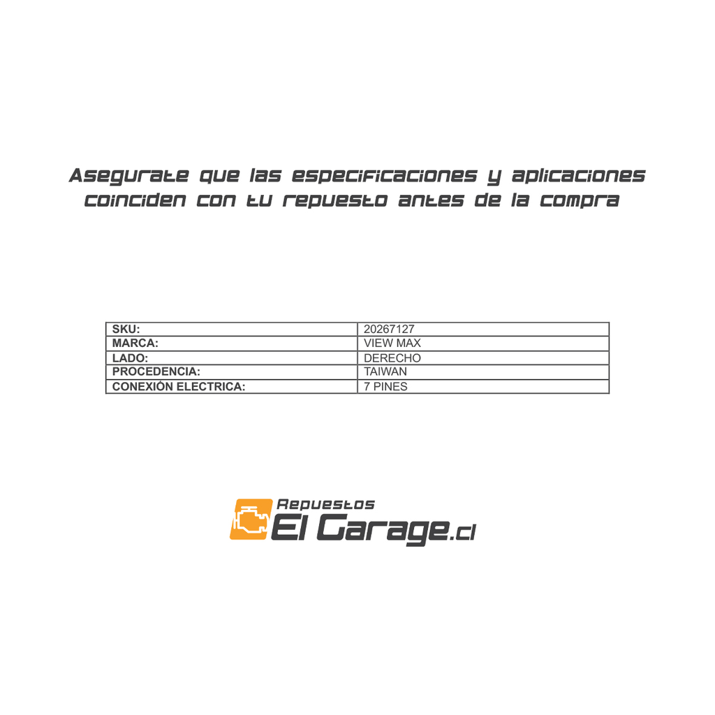 20267127 ESPEJO RETROVISOR (7 PINES) CROMO CON LUZ COPILOTO 4.webp