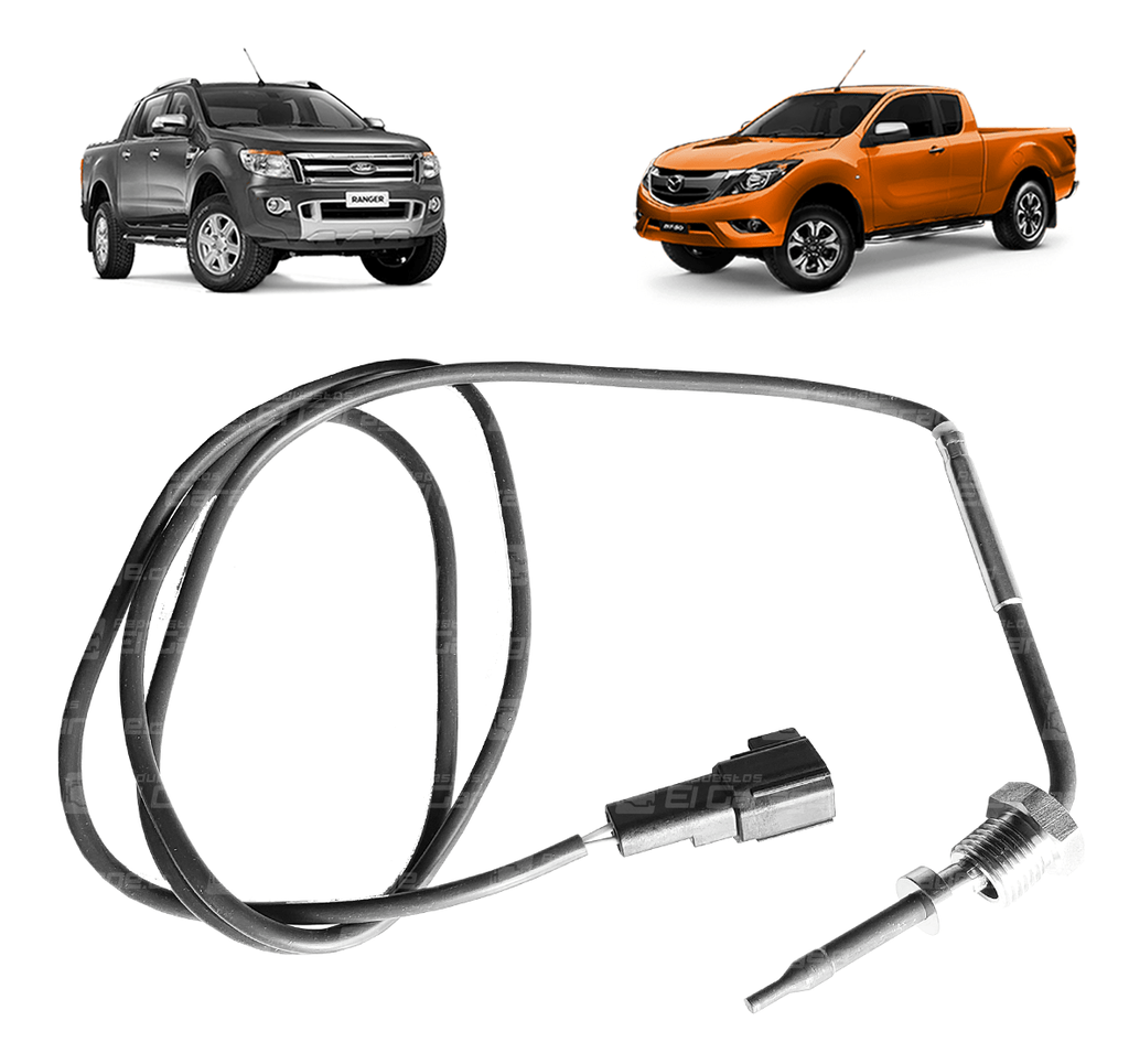 SENSOR TEMPERATURA DPF NEGRO CURVO 2.2 / 3.2 RANGER 13-16 / BT50 13-23