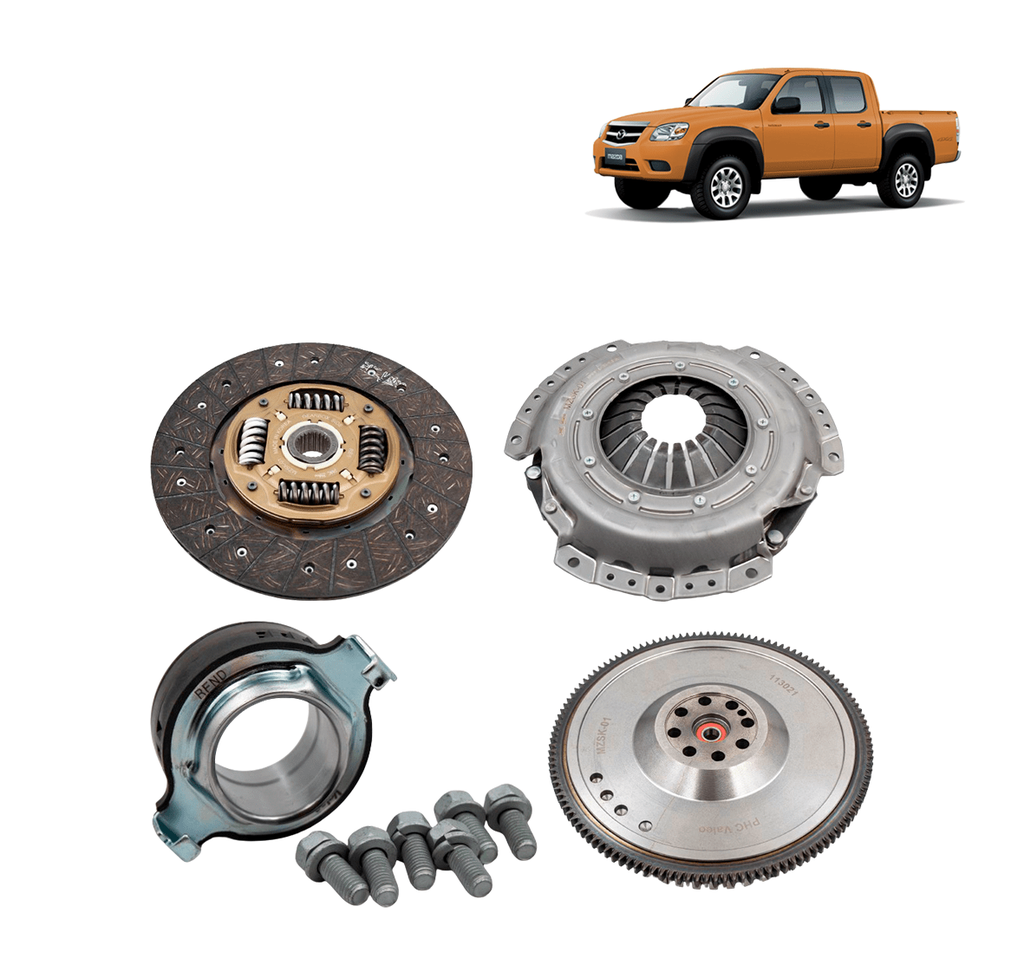 KIT EMBRAGUE (VOLANTE RIGIDO ROD DISCO PRENSA PERNOS) 2.5 RANGER / BT50 07-12