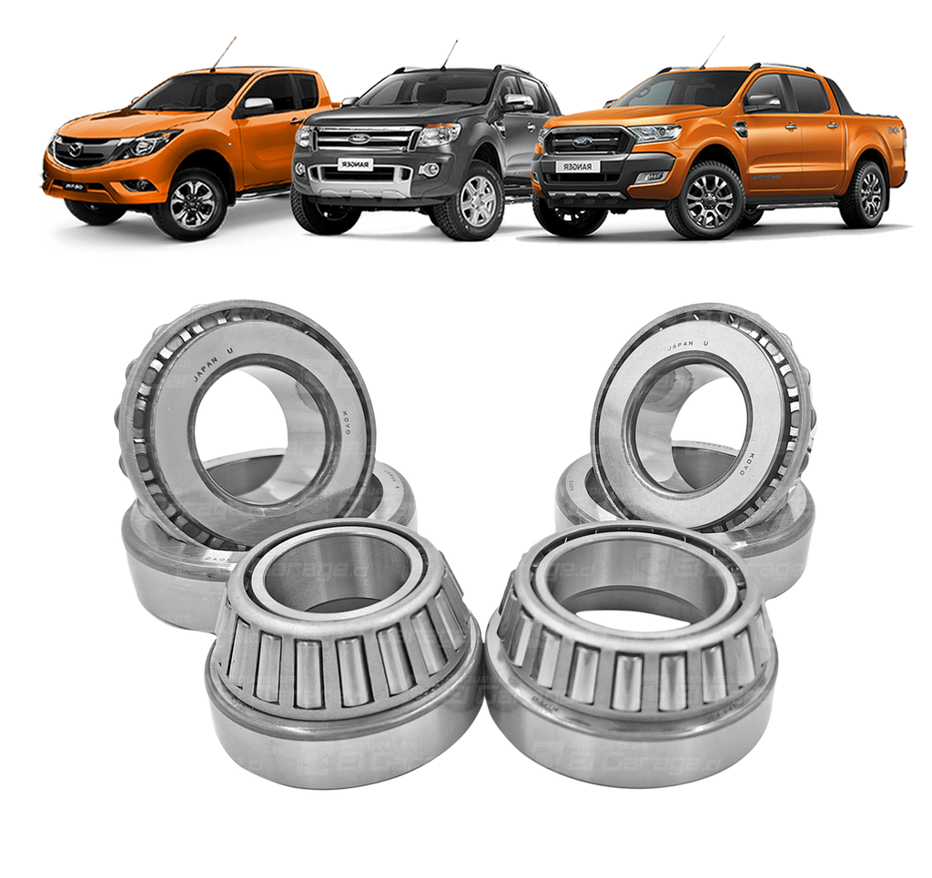 KIT RODAMIENTO DIFERENCIAL TRASERO (4PZAS) 2.2 / 3.2 RANGER / BT50 13-22