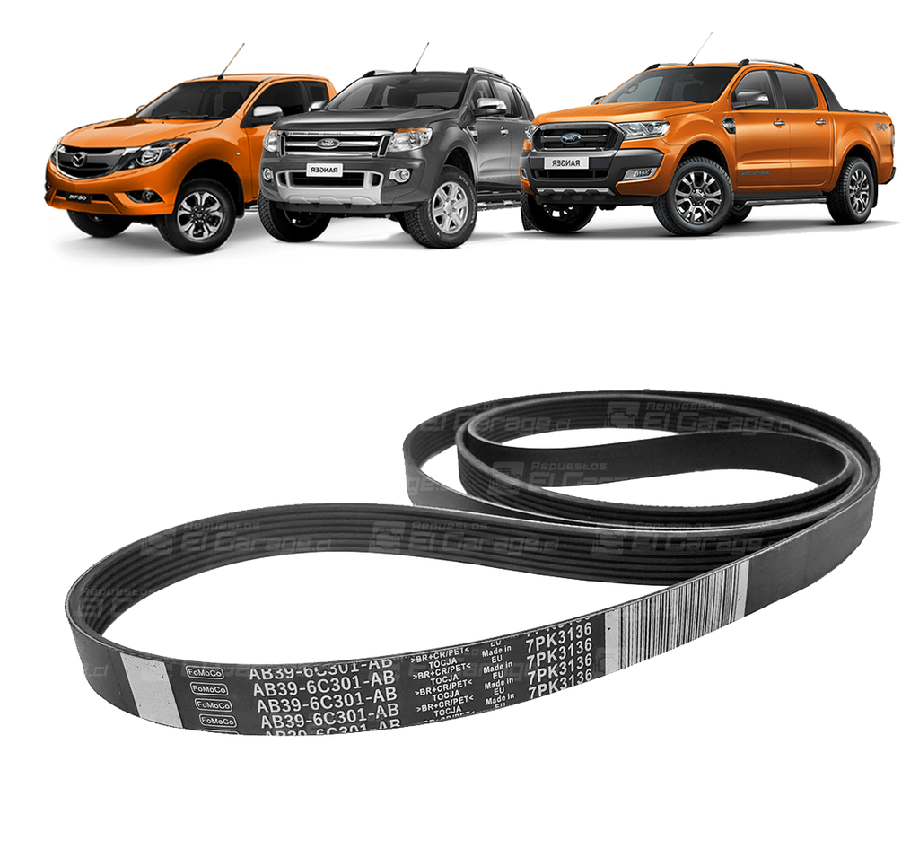 CORREA ACCESORIOS 7PK3136 2.2 RANGER / BT50 13-22