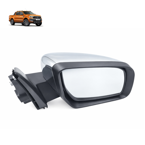 [67838372883674] ESPEJO RETROVISOR ELECTRICO CROMO CON LUZ COPILOTO