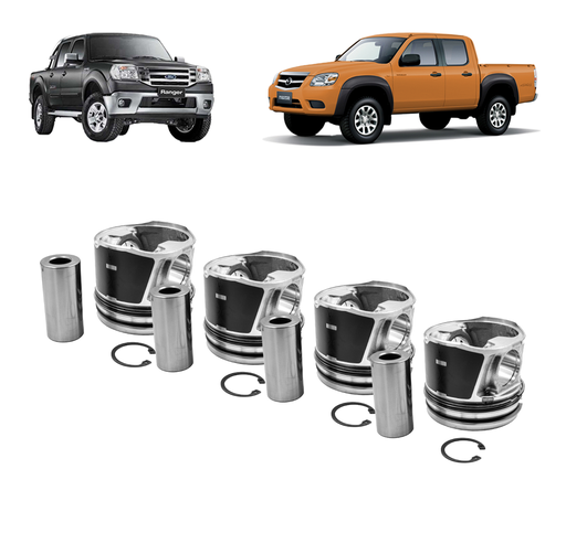 [66481373411939] PISTON INDIVIDUAL CON ANILLOS STD (KITx4) 2.5 RANGER / BT50 07-12