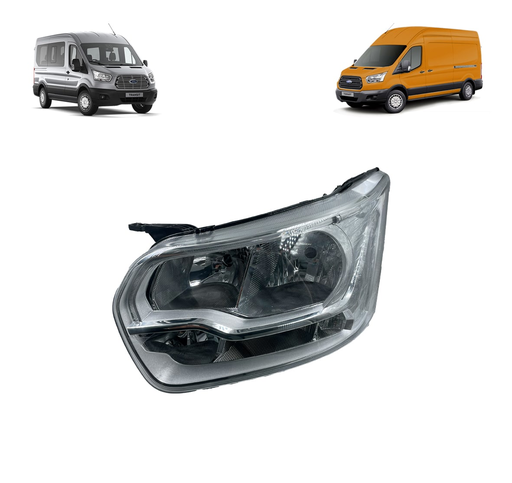 [73202219416679] OPTICO IZQUIERDO CROMO LED 2.2 TRANSIT 15-22