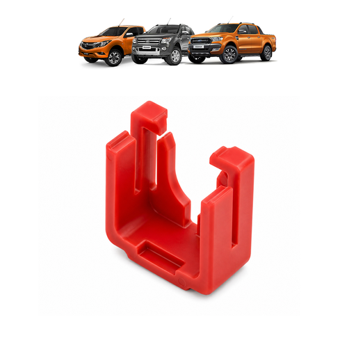 [71658617938979] CLIP MANGUERA COMBUSTIBLE PORTAFILTRO SUPERIOR ROJO 2.2 / 3.2 RANGER / TRANSIT / BT50 13-22