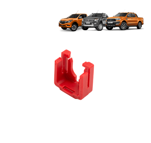 [71658617938979] CLIP MANGUERA COMBUSTIBLE PORTAFILTRO SUPERIOR ROJO 2.2 / 3.2 RANGER / TRANSIT / BT50 13-22