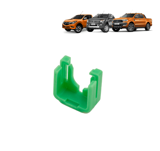 [71658641627239] CLIP MANGUERA COMBUSTIBLE PORTAFILTRO INFERIOR VERDE 2.2 / 3.2 RANGER / TRANSIT / BT50 13-22
