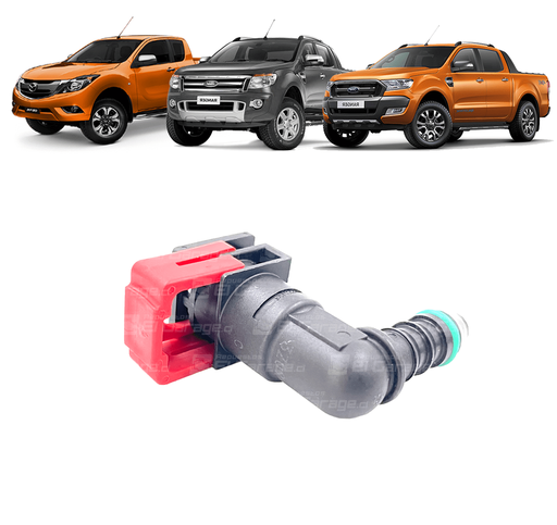 [RTB0206] CLIP CONECTOR MANGUERA COMBUSTIBLE ROJO 2.2 / 3.2 RANGER / TRANSIT / BT50 13-22